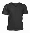 画像1: 【B品】Muscle Pharm　Tシャツ V-Neck Embroidered　黒 (1)