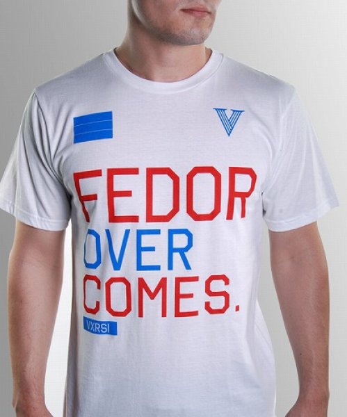 画像1: VXRSI　Tシャツ　Fedor　白 (1)