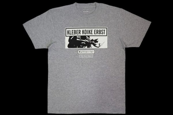 画像1: BULL TERRIER クレベル・コイケ Kleber Koike Erbst Tシャツ ヘザーグレー (1)