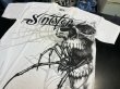 画像2: 【B品】Sinister　Tシャツ　Spider face　白 (2)