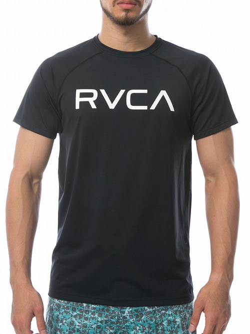 RVCA MICRO MESH TEE ラッシュガード 黒 - ファイターズショップブルテリア